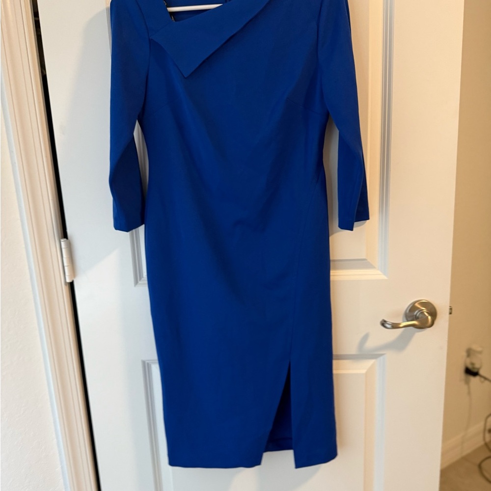 Calvin Klein Royal Blue Long Sleeve Dress
